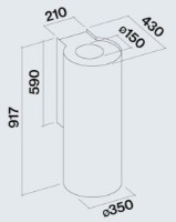 Hota Falmec Polar 35 800 Gold (CPWN90.E4P2#ZZZC491F) imaginea #4 — magazin online Desire.md