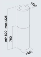 Вытяжка Falmec Polar 35 800 Black (CPWN90.E2P2#ZZZN491F) фото №4 — интернет-магазин Desire.md