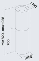 Вытяжка Falmec Polar 35 800 Stainless Steel (CPOI90.E8P2#ZZZI491F) фото №3 — интернет-магазин Desire.md