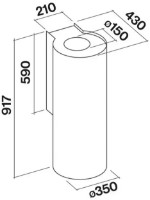 Вытяжка Falmec Polar 35 800 Stainless Steel (CPON90.E8P2#ZZZI491F) фото №3 — интернет-магазин Desire.md