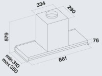 Вытяжка Falmec Virgola NRS 90 800 (CVJN90.E16P2#ZZZ3490F) фото №3 — интернет-магазин Desire.md
