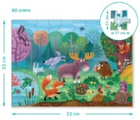 Puzzle Dodo 60 Wonder Forest Animals (300375) imaginea #2 — magazin online Desire.md