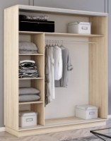 Dulap cu uşi glisante Mobildor-Lux Fox Chipboard/Mirror 160x230 Oak Sonoma (fox6453) imaginea #2 — magazin online Desire.md