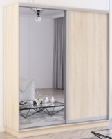 Шкаф-купе Mobildor-Lux Fox Chipboard/Mirror 180x240 Oak Sonoma (fox6262)