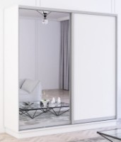 Шкаф-купе Mobildor-Lux Fox Chipboard/Mirror 230x200 White (fox6733)