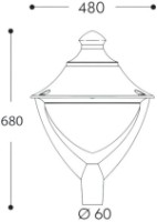 Уличный светильник Fumagalli P50000000LXH1L фото №2 — интернет-магазин Desire.md