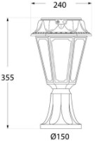 Садовый светильник Fumagalli R22111000AFS1K фото №3 — интернет-магазин Desire.md