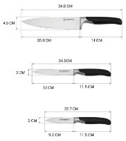 Set cuțite Polaris Graphit-4SS