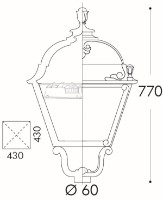Садовый светильник Fumagalli U45000000AXD8K фото №2 — интернет-магазин Desire.md