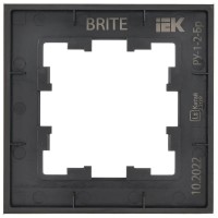 Рамка для розеток и выключателей IEK Brite BR-M12-G-31-K02 5pcs