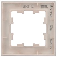 Рамка для розеток и выключателей IEK Brite BR-M12-G-31-K14 5pcs
