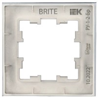 Рамка для розеток и выключателей IEK BR-M12-G-31-K35 фото №2 — интернет-магазин Desire.md