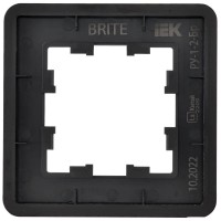 Рамка для розеток и выключателей IEK Brite BR-M12-G-41-K02 5pcs
