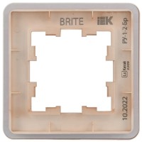 Рамка для розеток и выключателей IEK BR-M12-G-41-K97 фото №2 — интернет-магазин Desire.md