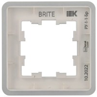 Рамка для розеток и выключателей IEK Brite BR-M12-M-01-K47 5pcs