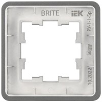 Рамка для розеток и выключателей IEK BR-M12-M-01-K48 фото №2 — интернет-магазин Desire.md