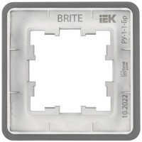 Рамка для розеток и выключателей IEK Brite BR-M12-M-01-K48 5pcs