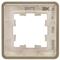 Рамка для розеток и выключателей IEK BR-M12-M-01-K49 фото №2 — интернет-магазин Desire.md