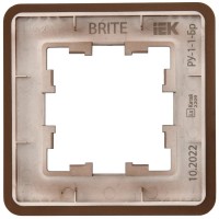 Рамка для розеток и выключателей IEK Brite BR-M12-M-21-K30 5pcs