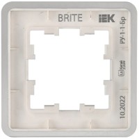 Рамка для розеток и выключателей IEK Brite BR-M12-M-21-K47 5pcs