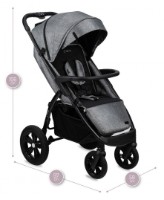 Коляска Momi Miya Grey (WOSP00032) фото №7 — интернет-магазин Desire.md