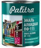 Эмаль Palitra PF-115 Bright-Green 2.7kg
