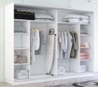 Dulap cu uşi glisante Mobildor-Lux Fox Chipboard/Mirror 370x230 White (fox7515) imaginea #2 — magazin online Desire.md