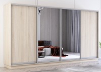 Шкаф-купе Mobildor-Lux Fox Chipboard/Mirror 370x240 Oak Sonoma (fox7521)