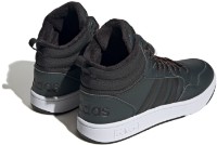 Bocanci pentru copii Adidas Sneaker Hoops 3.0 Mid Wtr Black 37.5