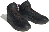 Bocanci pentru bărbați Adidas Sneaker Hoops 3.0 Mid Wtr Black/Dark Green 40.5