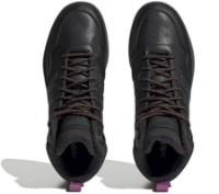 Bocanci pentru bărbați Adidas Sneaker Hoops 3.0 Mid Wtr Black/Dark Green 40.5