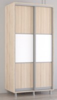 Dulap cu uşi glisante Mobildor-Lux Aron S 100x200 (3025 Stejar Sonoma) uși glisante din PAL (K) orizontal