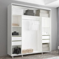 Шкаф-купе Mobildor-Lux Aron-S 200x240 White/Oak Sonoma (arons5275) K фото №2 — интернет-магазин Desire.md