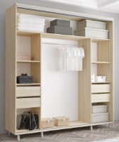 Dulap cu uşi glisante Mobildor-Lux Aron-S 200x230 Oak Sonoma (arons4497) imaginea #2 — magazin online Desire.md