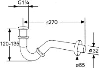 Sifon pentru bideu Kludi G 1/4 (1031105-00) imaginea #2 — magazin online Desire.md