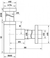 Sifon pentru lavoar Ferro S280 1 1/4x32mm imaginea #2 — magazin online Desire.md
