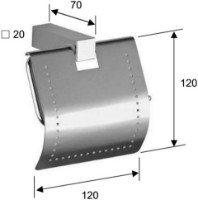Держатель туалетной бумаги Remer SQ 60 фото №2 — интернет-магазин Desire.md