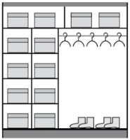 Dulap cu uşi glisante Fadome Dome DO3-20 imaginea #2 — magazin online Desire.md