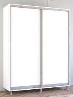 Dulap cu uşi glisante Mobildor-Lux Aron P 150x200 (8681 Alb Briliant) uși glisante din PAL
