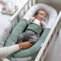 Cuib pentru bebelúș Doomoo Cocoon Tetra Jersey Green (CO13) imaginea #2 — magazin online Desire.md