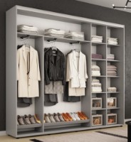 Dulap cu uşi glisante Mobildor-Lux Compact 260x220 uși glisante PAL cu ornament linii imaginea #2 — magazin online Desire.md