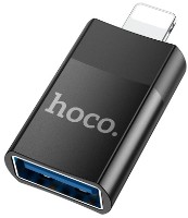 Переходник Hoco UA17 Lightning to USB Black