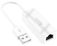 Adaptor Hoco UA22 Acquire USB to Ethernet White