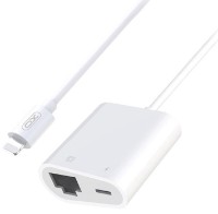 Adaptor XO Lightning to RJ45+lightning White (GB009)