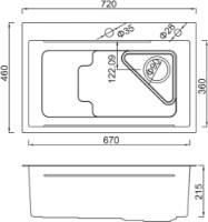 Chiuvetă de bucătărie Gappo GS7246 imaginea #2 — magazin online Desire.md