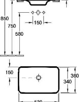 Lavoar Villeroy&Boch Venticello (41135501) imaginea #2 — magazin online Desire.md