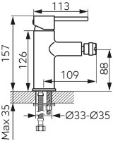 Baterie pentru bideu Ferro Fiesta BFI6G imaginea #2 — magazin online Desire.md