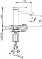 Baterie lavoar Frap F1085 imaginea #2 — magazin online Desire.md