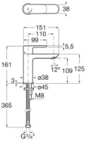 Baterie lavoar Roca Cala (A5A326EB00) imaginea #2 — magazin online Desire.md
