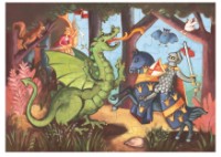 Пазл Djeco 36 The Knight at the Dragon's DJ07223